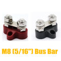Motorcycle accessories 5/16" Bus Bar Terminal Junction Blocks Positive Power Distribution Studs Boat M8 Black. 