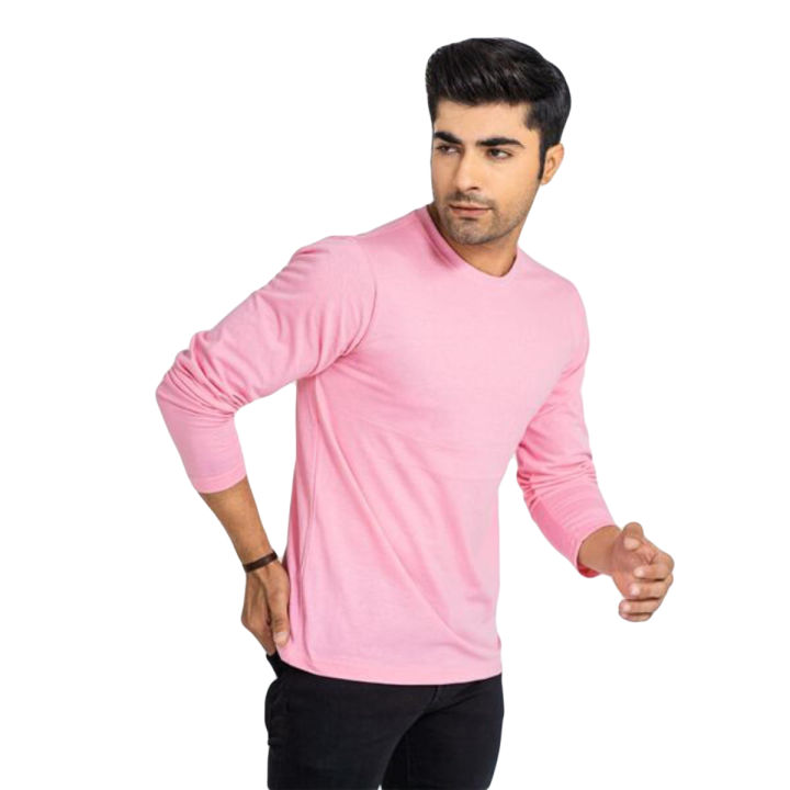 Hot pink t shirt mens best sale