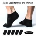New Men Invisible Socks Cotton Short Socks Male Ankle Good Quality Classic Socks for Men and Women Hidden Socks Low Cut Loafer Socks in Plain Black. 
