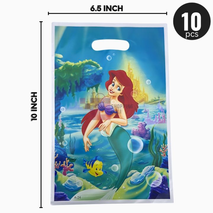 Mermaid%20Goody%20Bags%20-%2010%20x%206%20Inch%20-%20Gift%20Bags%20-%20Mermaid%20Themed%20Party%20-%20Blue%20-%20Girls%20-%20Pack%20Of%2010%20-%20Image%203