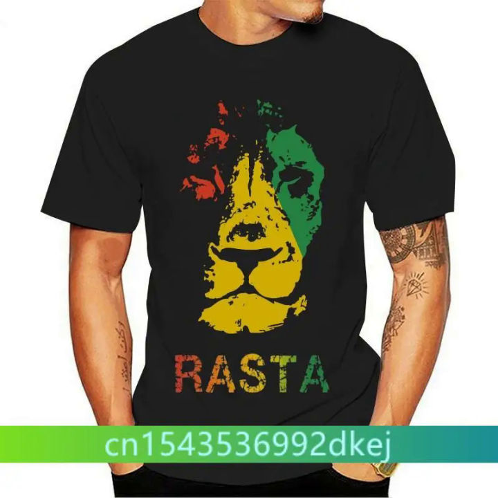 Reggae Clothing Men Women Jamaica Rasta Black Navy T-Shirt Cartoon t shirt men Unisex New Fashion tshirt free shipping