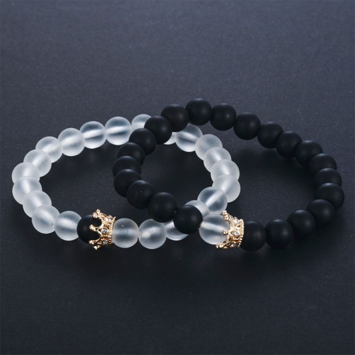 Women%20Men%202pcs%20King%20Queen%20Crown%20Couple%20Bracelets%20His%20And%20Her%20Friendship%208mm%20Beads%20Bracelet%20-%20Image%203
