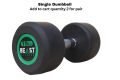 Beast Fitness Rubber Coated  Exercise Dumbbell ( Single Dumbbell Add to Cart Quantity 2 For Pair). 