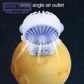 Green forest Handheld Fan 2 Gear Speeds Power Saving Electric Fan. 
