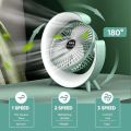 New Electric Fan RGB Lighting Fan USB Rechargeable Desktop Fan Home Office Silent Colorful Fan.Multifunctional Colorful Desktop Small Fan, Portable Floor Mounted Fan with Light, USB Charging Personal Fan, air Circulation Fan, 5-Lights.. 