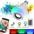 Wireless Bluetooth LED Bulb and Speaker, RGB Colour and Music Play Lamp with Remote. 