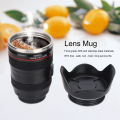 400ml Simulation Camera Lens Cup Stainless Steel Coffee Cup Mug ,. 