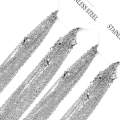 LUXUSTEEL Gold Chain Necklaces 10pcs/lot 2mm/1mm Stainless Steel  Rolo O Link Cuban Chain tennis Necklace Pendants Women Men. 