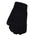 【Happy childhood memories】Winter Warm Vogue Solid Knitted Full Finger Gloves Mittens For Smart Phone Touches Screen Fashion J55. 