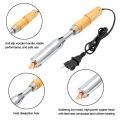 220V Hot Sale Repair Rework Tool Soldering Iron Station Solder Welding Electric Soldering Iron Wood Handle Chisel Tip. 