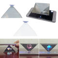 1pc Mini 3D Hologram Pyramid Display Projector Durable Video Stand Universal. 