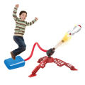 Flying EVA Foam Rocket Foot Launcher Toy For Kids - Two People Battle Set - Multi Color. 