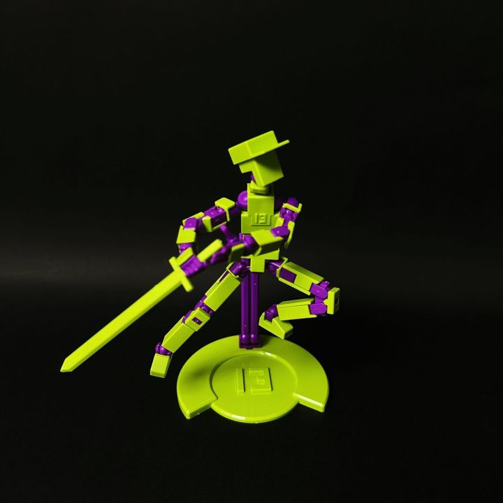 Upgraded 3D printed multi-joint action figure Lucky 13 Carrot Man assembly and decompression toy variety model
