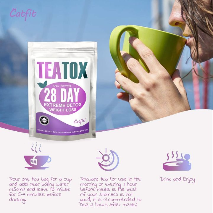 Catfit%20Detox%20Tea%20Herbal%20Tea%20Teatox,%2028%20Days%20Diet%20Tea%20for%20Cleanse%20%2028%20tea%20bag%20-%20Image%203