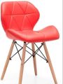 Finch Fox Eames Replica Faux Leather Dining Chair/Cafe Chair/Side Chair/Accent Chair (Off-White) ColorImported and new Butterfly Chair Leg,. 