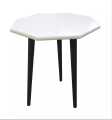 16 inch Top  Octagon Shape  Side Table , Coffe Table ( White , Brown ). 