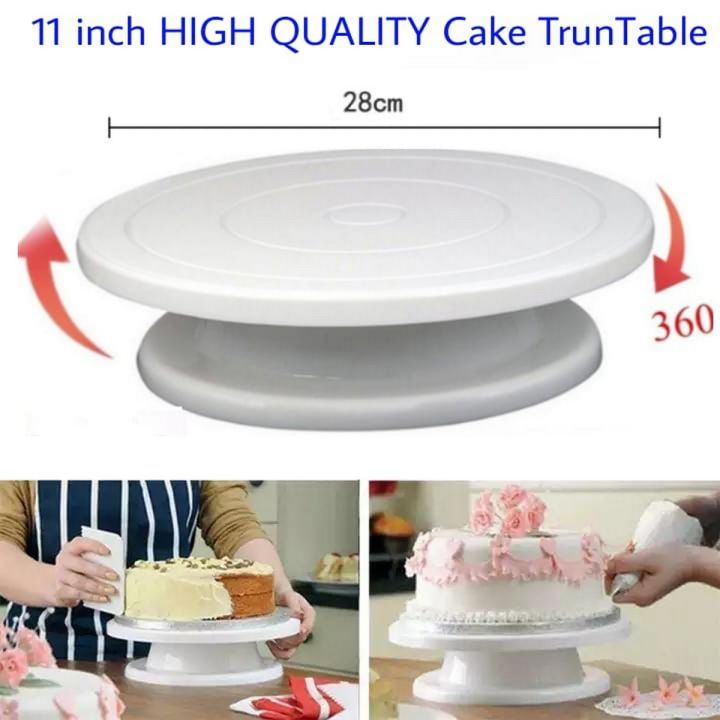 Enhance every Cake Design with the Home Piping Table Cake Turntable Specification Wheat
