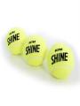 Pack of 12 Shine Tennis Balls For Tape Ball Cricket and Tennis. 
