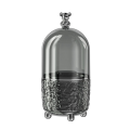 Makeup Brush Holder with Lid 360 Rotating Clear Dustproof Make Up Brushes Container -D Easy to Use. 