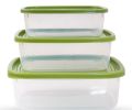3 Peck Food Storage Container with Airtight TPE Lids, Home Pantry Organization Container, Tupperware containers. 