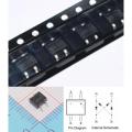 10pcs MB10S 0.5A 1000V Bridge rectifier SOP4 SMD. 
