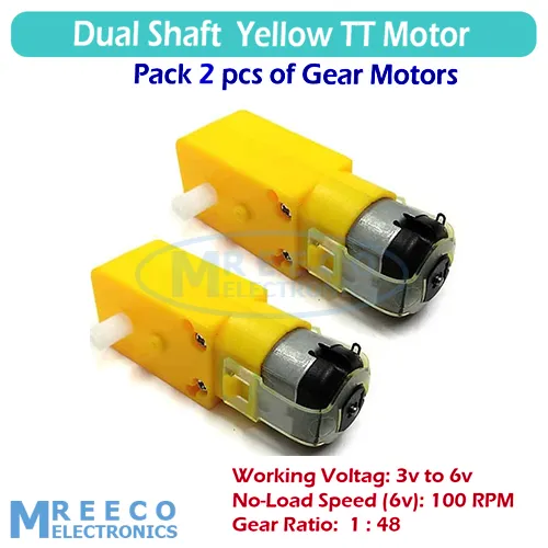 2/4/8%20Pcs%20Doble%20Shaft%205v%20Yellow%20TT%20Motor%20DC%20Gear%20Motor%20for%20DIY%20Projects%20By%20MREECO%20-%20Image%202