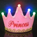 Princess Crown Hat, with Colorful LED lights for kids, Birthday Party, Birthday LED cap. 
