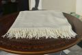 White Pearl-Hand made shawl men-swat woolen. 