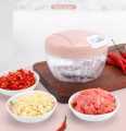 Chopper / Hand Chopper /Speedy Hand Pulled Manual Chopper / Easy Spin Quick Cutter / Manual Chopper - Garlic Chopper - Hand Meat Grinder/ Manual Food Processor. 