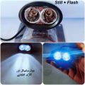White Led Spot + Wide Angle 2 Function Still Flash Headlight Fog Lamp 12v DC Beam For Car Motorcycle 3 Wire Lamp Black Body High Quality. 