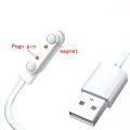 2pin Pogo pin USB to Magnet Charger Cable 4.0 Magnetic Charging Cable For juice cups MORPHY MR9600 xiaomi SKG2519-2511 DL-BX910. 