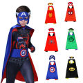 【wenfangdianpu】MARVEL Superhero Cape Cosplay Toy Children Halloween Party Dressing Up Batman Costumes Cartoon Birthday Game Supplies Mask. 