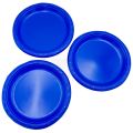 DARK BLUE COLOR PLATES AND CUPS - PLASTIC PLATES AND CUPS - PACK OF 10. 