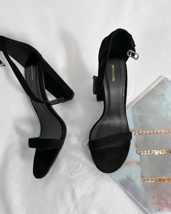 Women%20Fashion%203%20Inches%20Block%20Heels%20Sandals%20Luxurious%20Fairy%20Style%20Glamour%C2%A0%20Embellished%20Chunky%20Faux%20Suede%20Comfortable%20and%20Stylish%20for%20Any%20Occasion%20for%20Summer%20Black%20-%20Image%202