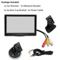 5 Inch 800X480 TFT Screen Monitor with Dual Mounting Bracket for Car. 