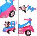 Mickey Mouse 4 Wheel Push Car Kids Push Car For Toddlers, Flashing Light & Music Minnie Mouse Cartoon Character Ride On Car 4 Wheels with Storage Buggy for Children Outdoor Indoor Ride For Baby Boy & Girl. 