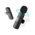 Mic - Microphone - Noise Cancellation Wireless Mic - Wireless Mic - Bluetooth Mic - Long Range Connectivity Frequency - Wireless Microphone - Microphone Wireless - Multipurpose Wireless Microphone ( Vlogging, Meetings, Calls, VIdeo Recording). 