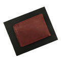Small Size Mehroon Leather Wallet. 