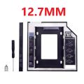 2nd HDD Caddy 12.7mm SATA 3.0 2.5" SSD Case Secand Hard Disk Drive Caddy For Laptops. 