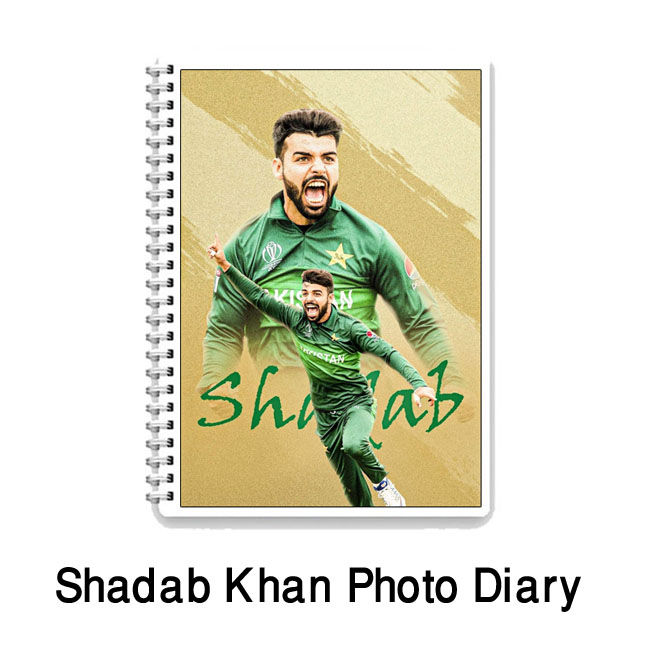 Shadab Khan customized photo daiy in 4x6 inches with 20 Pages of your choice