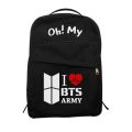 BTS Backpack for Army Fashion Kpop Bag with Dual Partition Premium Quality. 