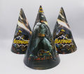 BATMAN THEME CAPS - BATMAN BIRTHDAY PARTY CAPS - PACK OF 10 BATMAN PARTY CAPS. 