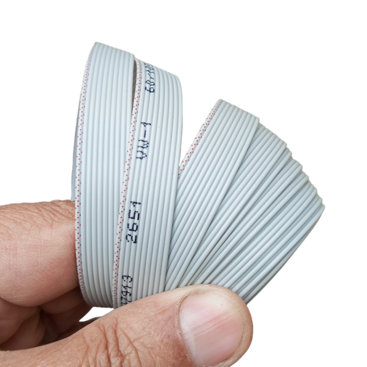3F - 10 Wires AWM 2651 105C 300V 20AWG Flexible Flat Ribbon Cable Wire Gray
