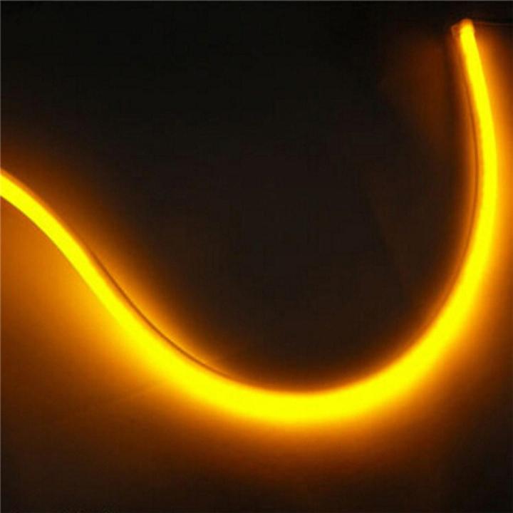 30CM DRL Flexible LED Tube Strip Daytime Running Lights Car Parking Lamps