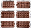 Silicon Chocolate Molds, Candy Making Silicone Molds, Mini Baking Molds, Non Stick Hard Gummy Candy, BPA Free Candy Making Mold (Pack of 1, Random Design). 