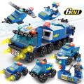100/200 Pcs Lego Car Building Blocks Compatible Police Fire Truck Tank Airplane Educational Toys Children Infant. 