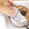 Pack of 5 New Multipurpose Wire Dishwashing Rags for Wet and Dry Bilayer， Multifunctional Non-Scratch Wire Dishcloth, Scrub Dish Cloths for Washing Dishes, Sinks, Counters, Stove Tops. 