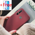 (Free Tempered Glass) Biruiqu For Infinix Hot 8 Anti Shock Slim Soft【Sandstone】Shell Phone Cover Case. 