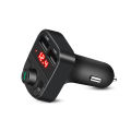 Kebidu Car Bluetooth Handsfree FM Modulator Dual USB Car Charger with LCD Voltmeter Display Fast Charge. 