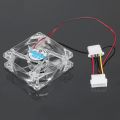 80Mm Computer PC Fan With LED Silent Fan PC CPU Cooling Fan LED Luminous Chass CPU Cooler For Computer Case Cooling Fan Mod. 